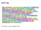 Voorbeeld Tokenizer GPT-NL
